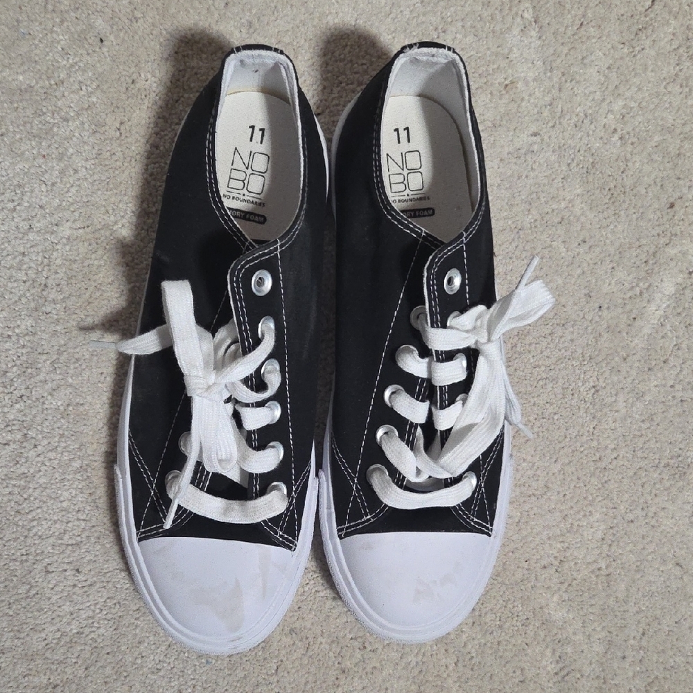 No Boundaries Black and White Sneakers
